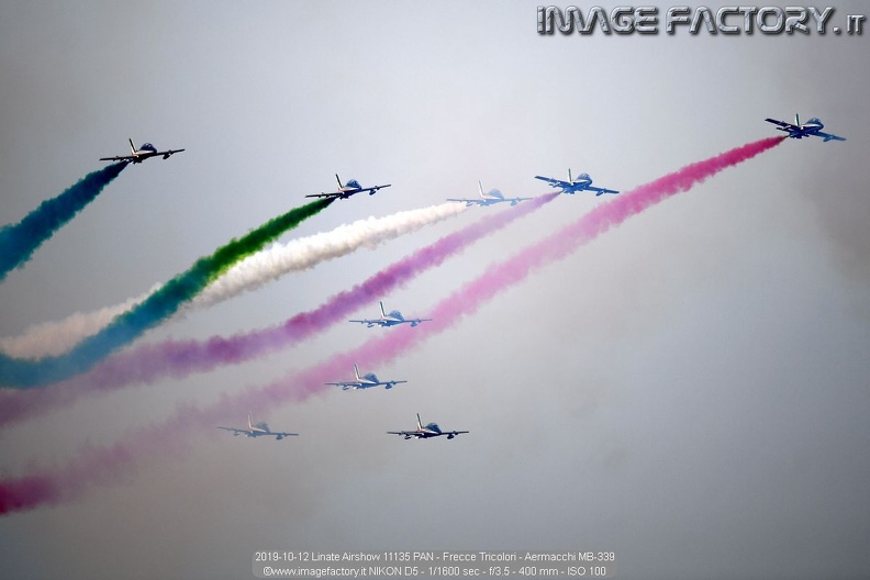 2019-10-12 Linate Airshow 11135 PAN - Frecce Tricolori - Aermacchi MB-339.jpg